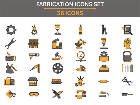 metal fabrication icons|fab icons.